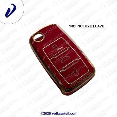 FUNDA LLAVE 3 BOTONES (METALIZADO)