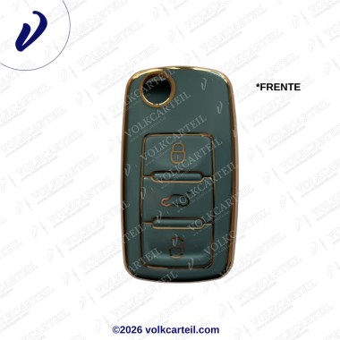 FUNDA LLAVE 3 BOTONES (METALIZADO)