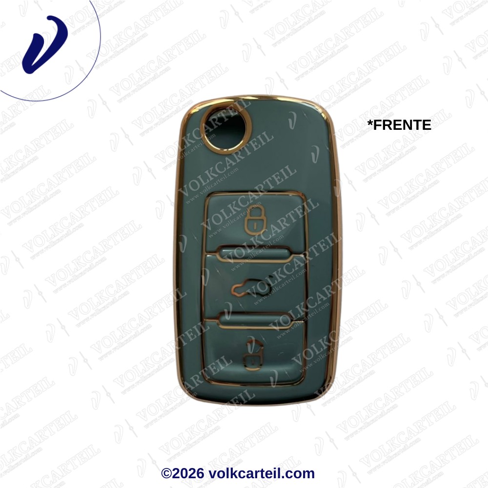 FUNDA LLAVE 3 BOTONES (METALIZADO)