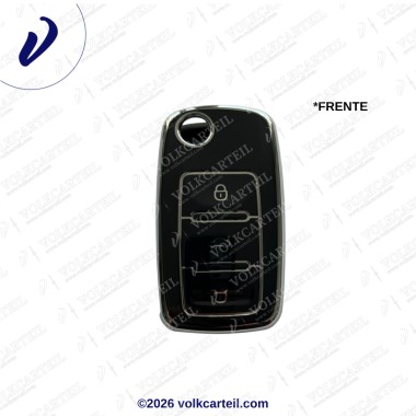 FUNDA LLAVE 3 BOTONES (METALIZADO)