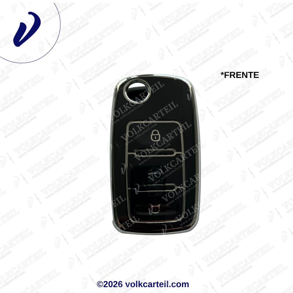 FUNDA LLAVE 3 BOTONES (METALIZADO)